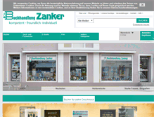 Tablet Screenshot of buchhandlung-zanker.de